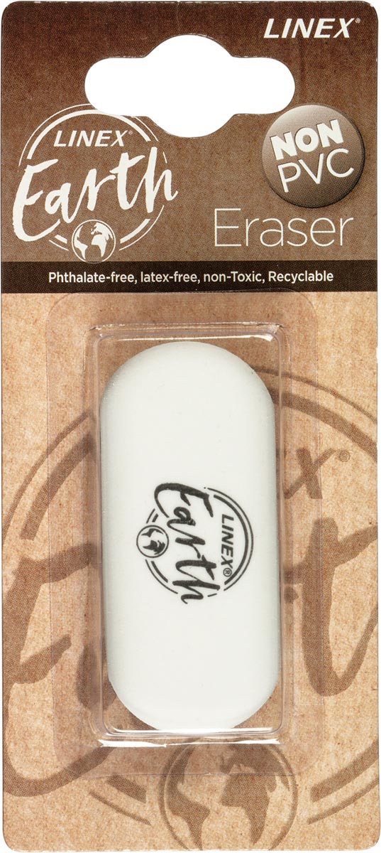 Linex Earth witte gum, blister van 1 stuk Linex Earth witte gum, blister van 1 stuk