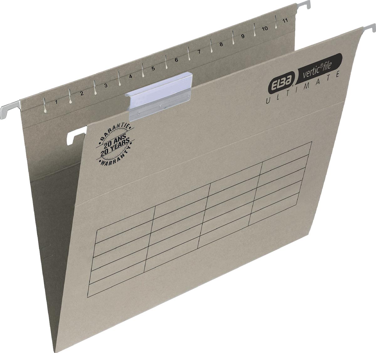 Elba hangmappen voor laden Verticfile Ultimate ft folio, V bodem, pak van 10 stuks