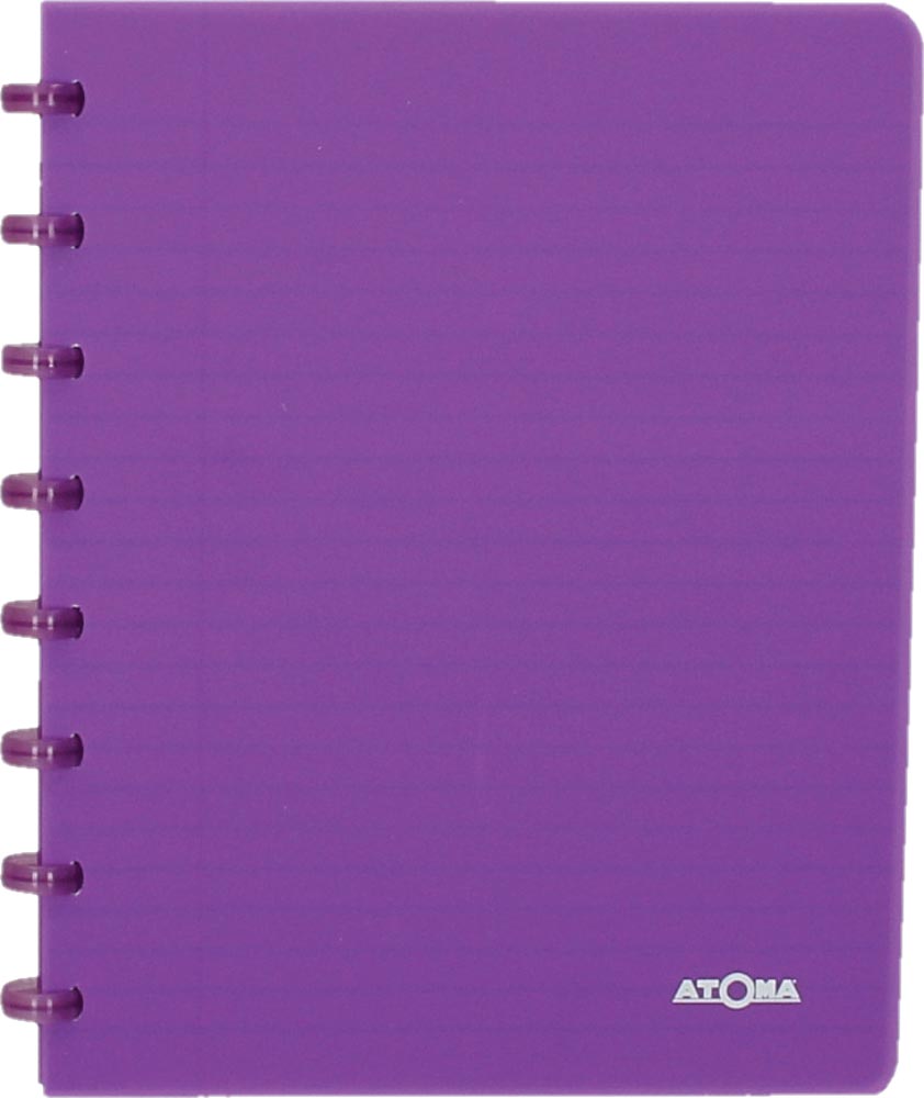 Atoma Trendy schrift, ft A5, 144 bladzijden, gelijnd, transparant paars