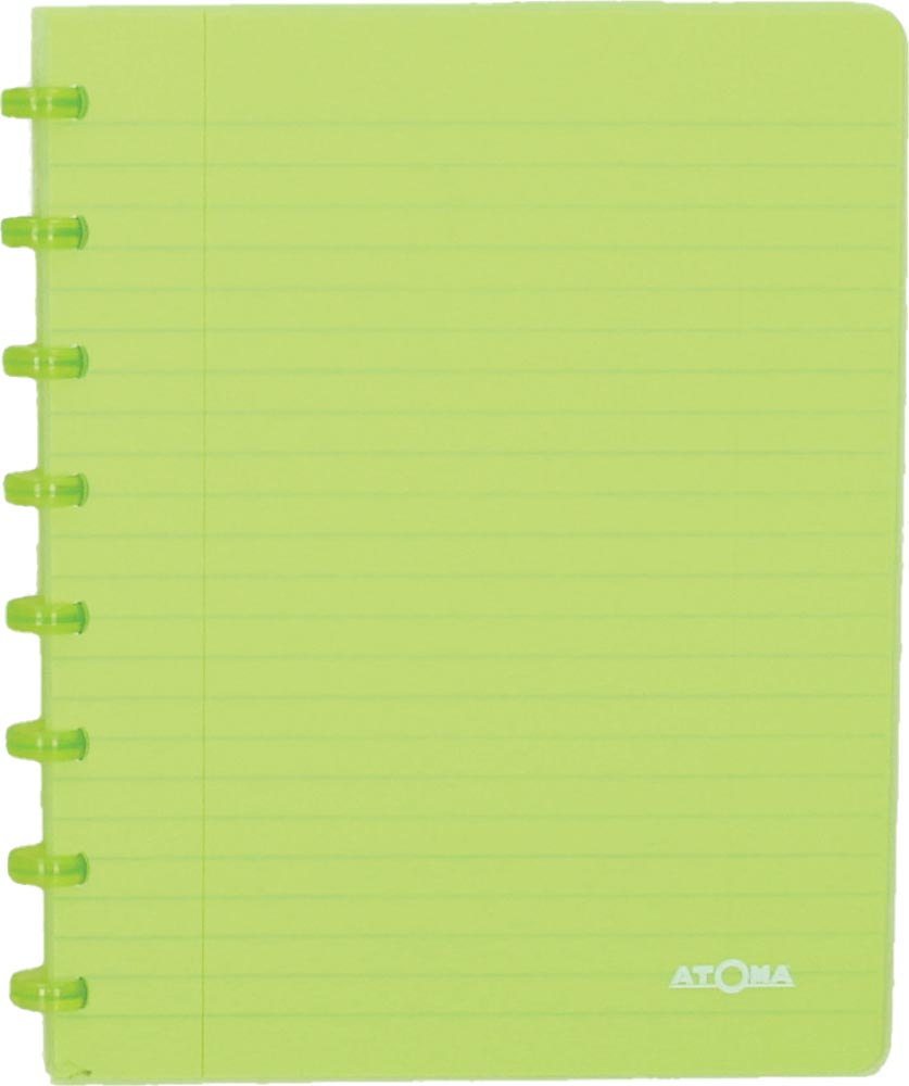 Atoma Trendy schrift, ft A5, 144 bladzijden, commercieel geruit, transparant groen afbeelding