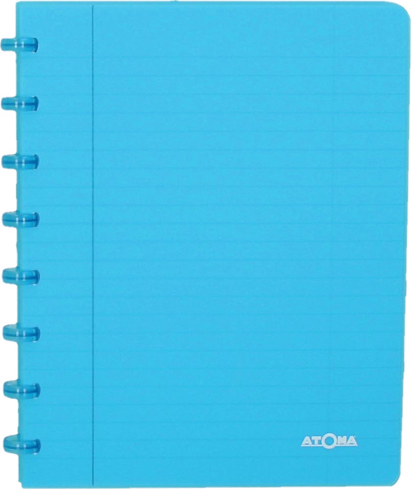 Atoma Trendy schrift, ft A5, 144 bladzijden, commercieel geruit, transparant turkoois