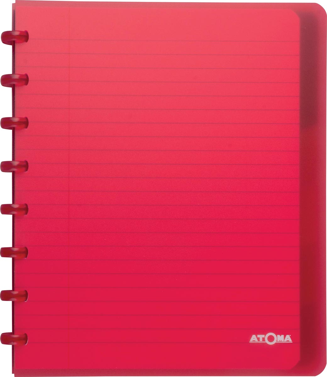 Atoma Trendy schrift, ft A5+, 120 bladzijden, gelijnd, met 6 tabbladen, in geassorteerde kleuren afbeelding