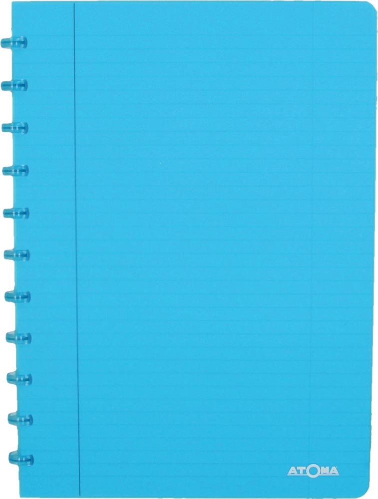 Atoma Trendy schrift, ft A4, 144 bladzijden, gelijnd, transparant turkoois afbeelding