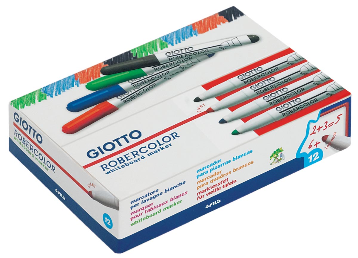 Giotto Robercolor whiteboardmarker maxi, ronde punt, blauw afbeelding