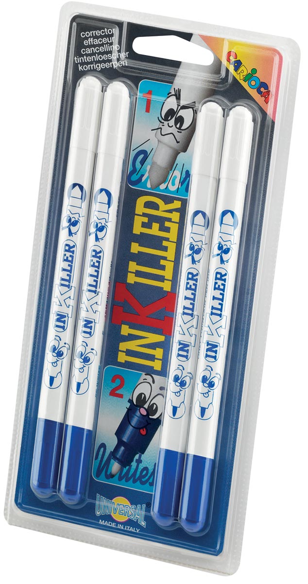 Carioca inktuitwisser Inkiller, blister van 4 stuks afbeelding