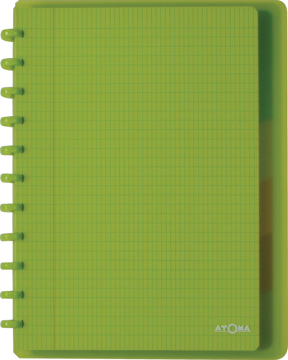 Atoma – Lot De 6 Intercalaires A4 En PP Colorés Pour Reliure Anneaux, 6 Onglets Assortis