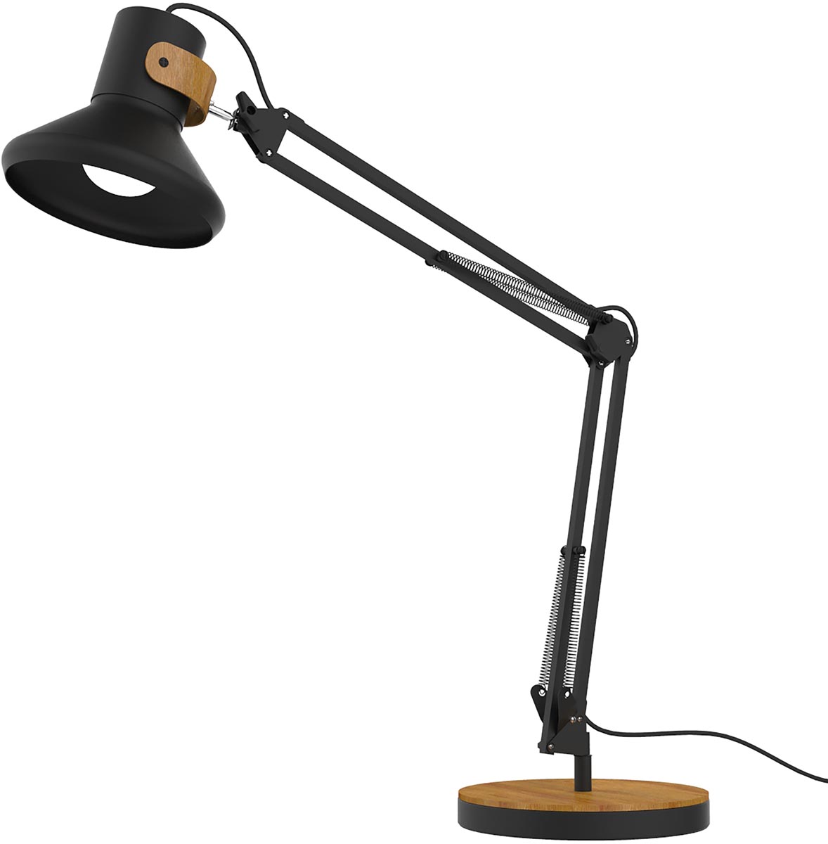 Unilux bureaulamp Baya Bamboo, LED-lamp, zwart