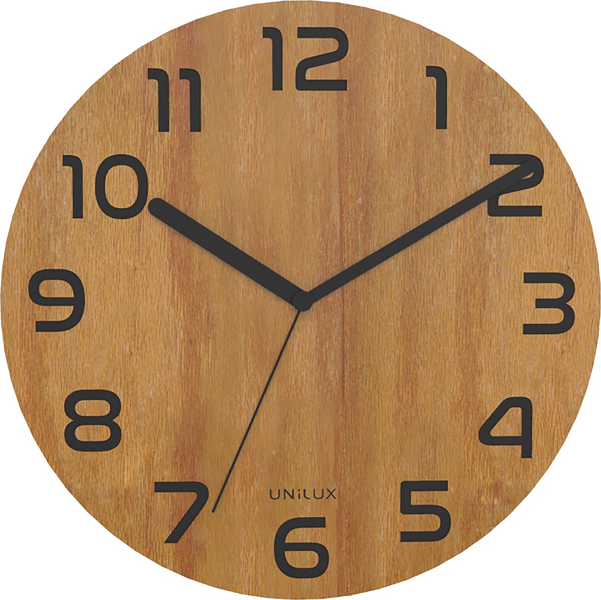 Unilux wandklok Palma Bamboo, diameter: 30 cm, uit bamboe Unilux wandklok Palma Bamboo, diameter: 30 cm, uit bamboe