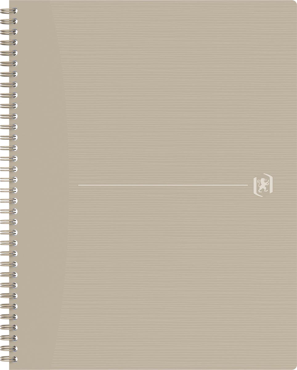 Oxford Origin spiraalschrift, ft A4+, 140 bladzijden, gelijnd, zand Oxford Origin spiraalschrift, ft A4+, 140 bladzijden, gelijnd, zand