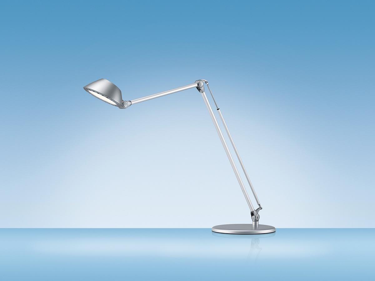 Hansa bureaulamp Blossom, LED-lamp, zilver Hansa bureaulamp Blossom, LED-lamp, zilver