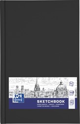 Oxford "Sketchbook" carnet de dessin, 96 feuilles, 100 g/m², ft A5, noir