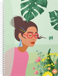 Oxford Horizons spiraalschrift, ft B5, 120 bladzijden, geruit 5 mm, geassorteerde kleuren