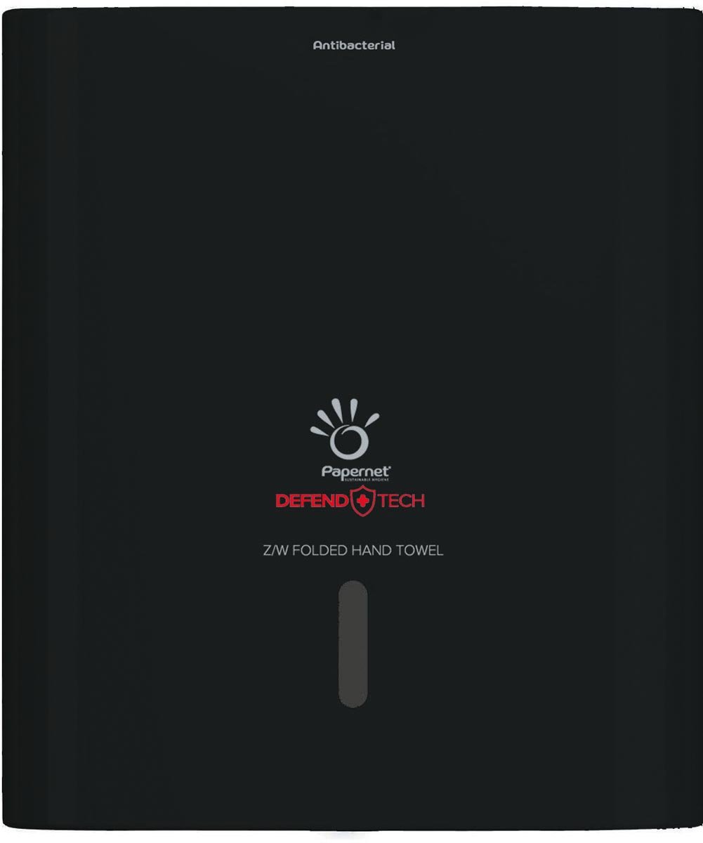 Papernet Defend Tech handdoekdispenser, zwart afbeelding