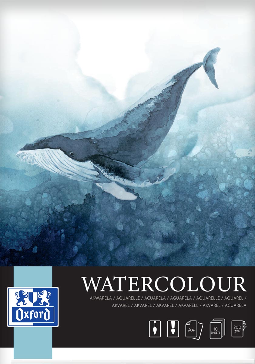 Oxford aquarelblok spiraal A4, 10 vel, 300 g/m² afbeelding