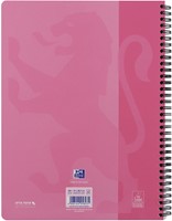 Oxford School collegeblok A4+ gelijnd, 23-gaats, 80 vel, roze-2