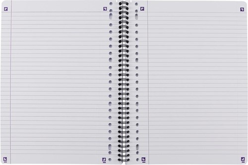 Oxford School collegeblok A4+ gelijnd, 23-gaats, 80 vel, roze-3