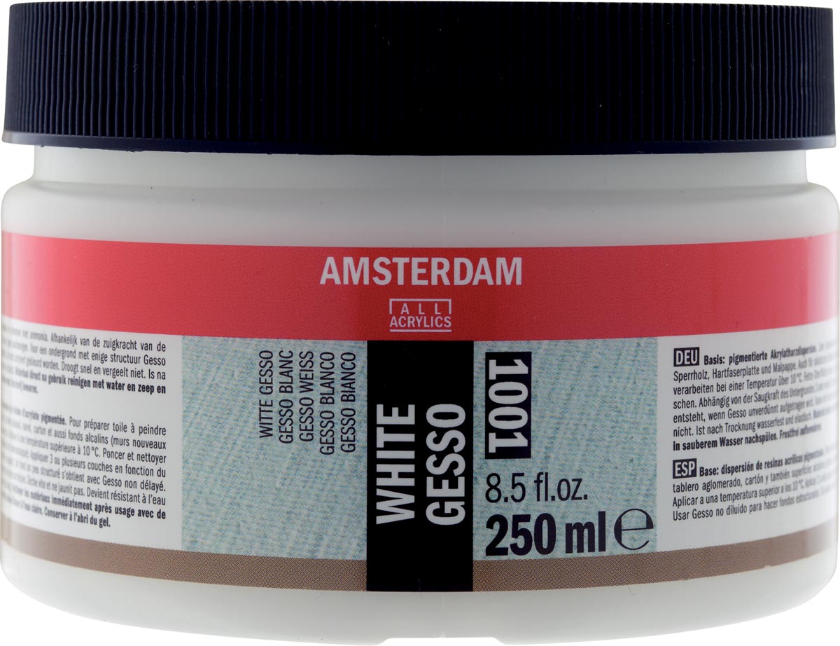 Afbeelding van Amsterdam witte gesso, fles van 250 ml