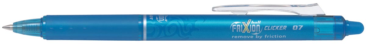Pilot FriXion Ball Clicker roller, intrekbaar, medium punt, 0,7 mm, turkoois