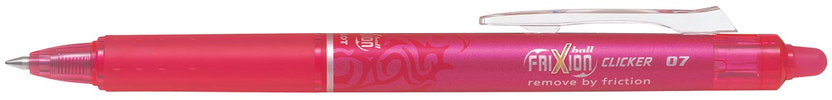 Pilot FriXion Ball Clicker roller, intrekbaar, medium punt, 0,7 mm, roze afbeelding