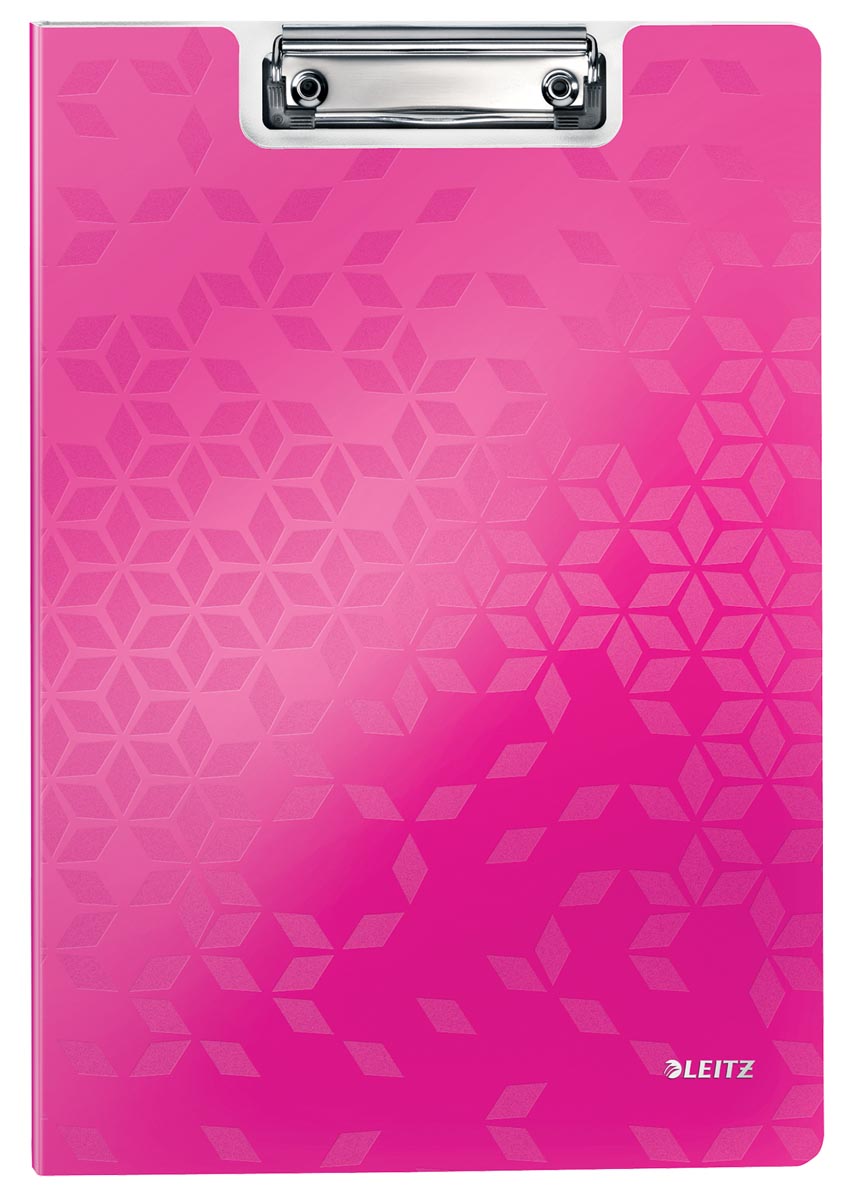 Leitz WOW klemmap met omslag, ft A4, roze afbeelding