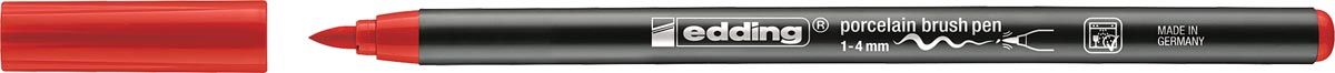 Edding porselein penseelstift e-4200, rood