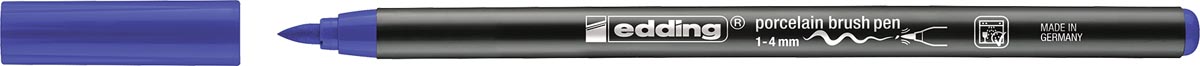 Edding porselein penseelstift e-4200, blauw