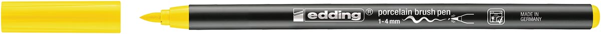 Edding porselein penseelstift e-4200, geel