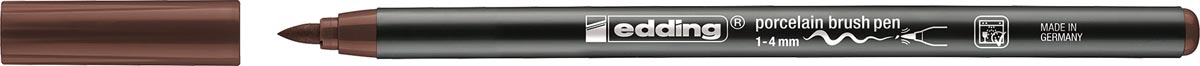 Edding porselein penseelstift e-4200, bruin