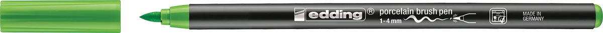 Edding porselein penseelstift e-4200, lichtgroen