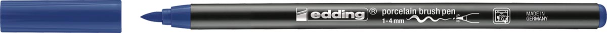 Edding porselein penseelstift e-4200, staalblauw