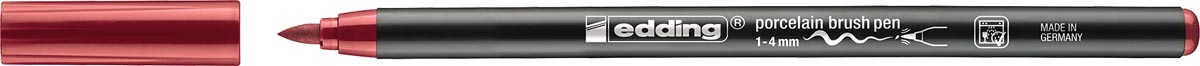 Edding porselein penseelstift e-4200, karmijn