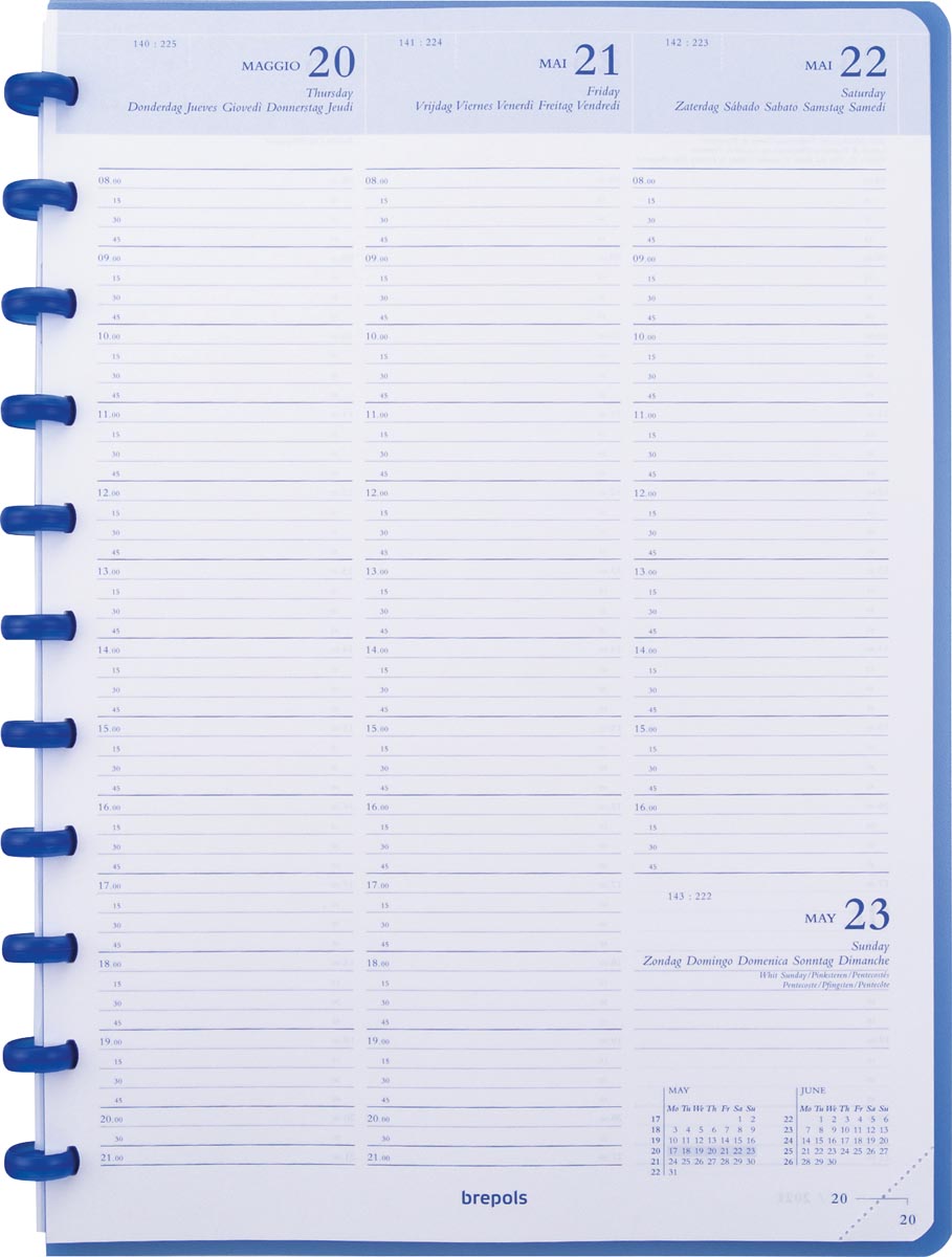 Atoma agenda, ft A4, wit papier, 128 pagina&apos;s, 1 week op 2 pagina&apos;s, 2025 afbeelding
