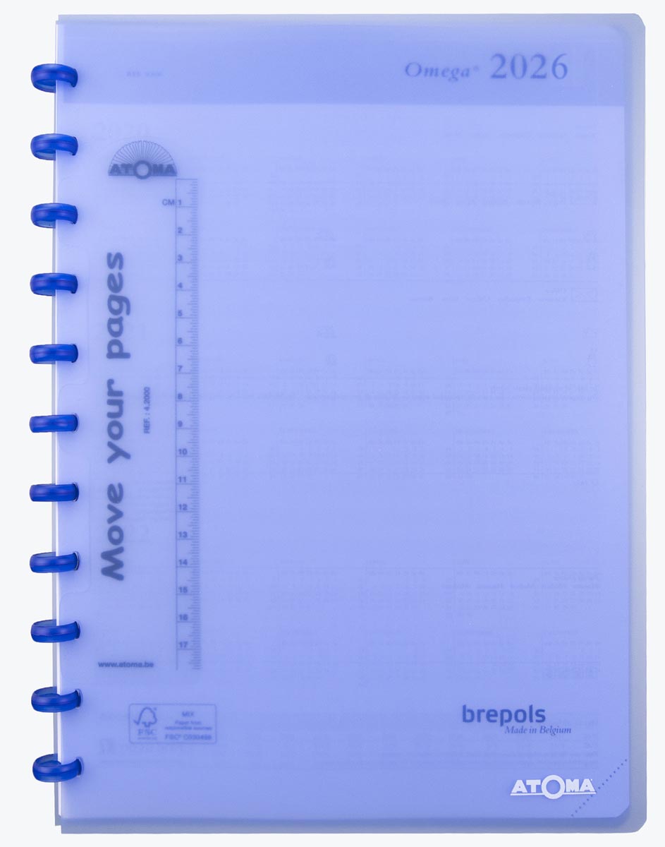 Atoma agenda, ft A4, wit papier, 128 pagina's, 1 week op 2 pagina's, 2026