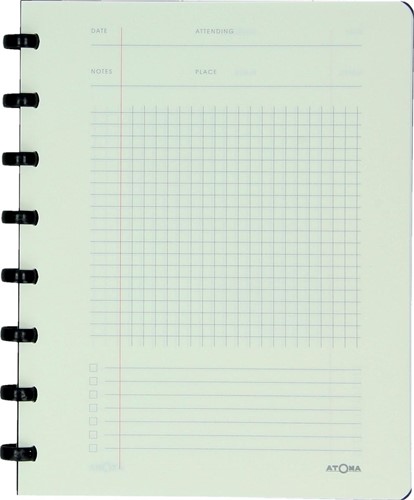 Atoma meetingbook, ft A5, zwart, geruit 5mm-2