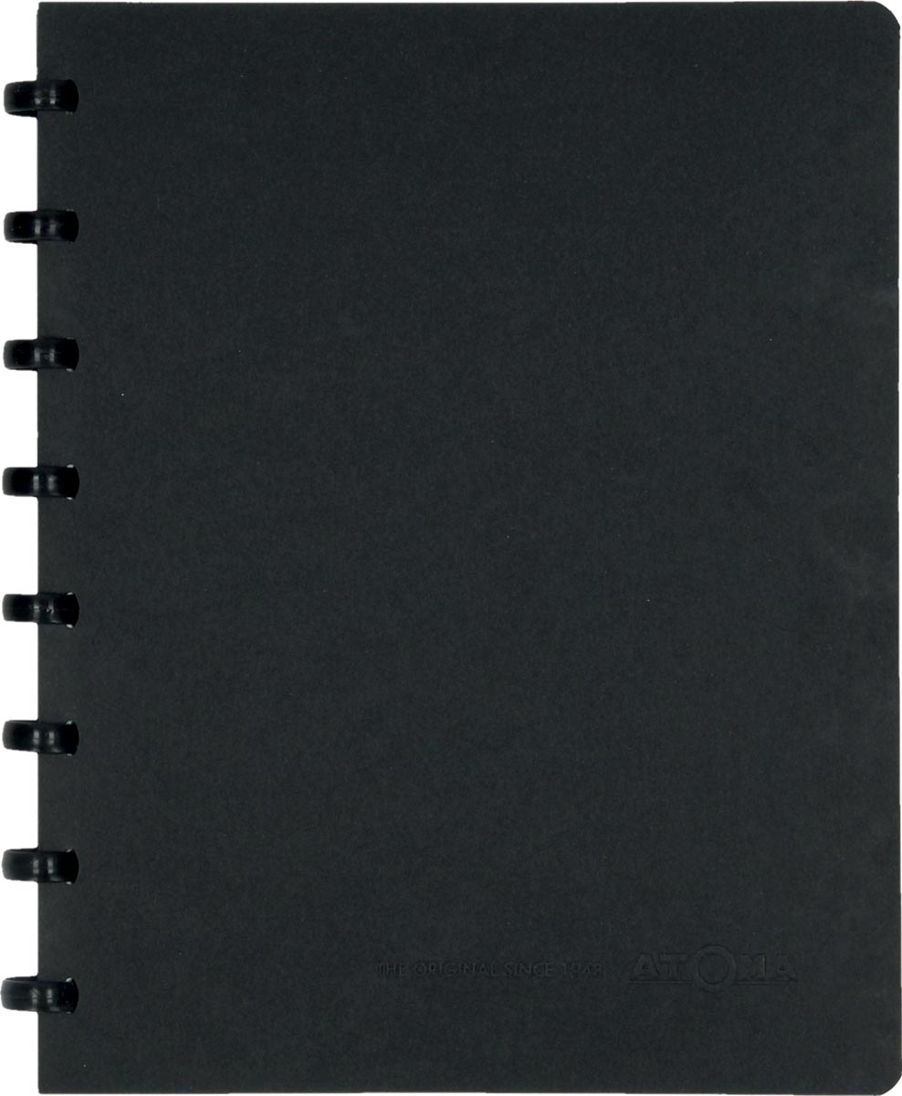 Atoma meetingbook, ft A5, zwart, geruit 5mm