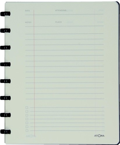 Atoma meetingbook, ft A5, zwart, gelijnd-3