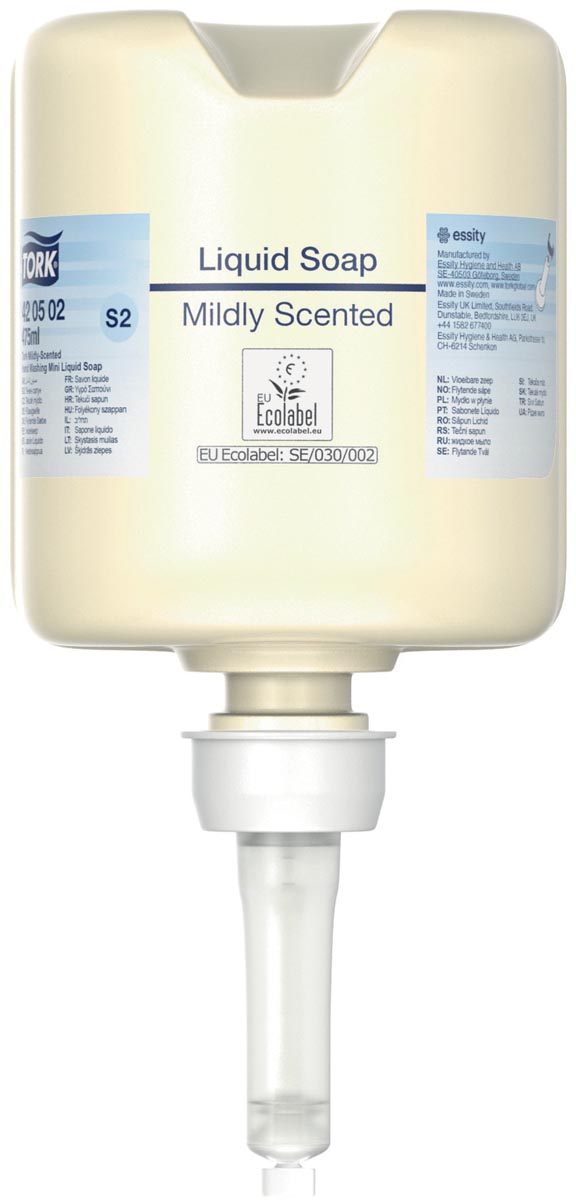 Tork Premium vloeibare zeep, mild, geparfurmeerd, systeem S2, navulling van 475 ml afbeelding