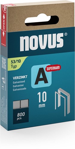 Novus nietjes A 53/10 Super Hard, doos met 800 nietjes