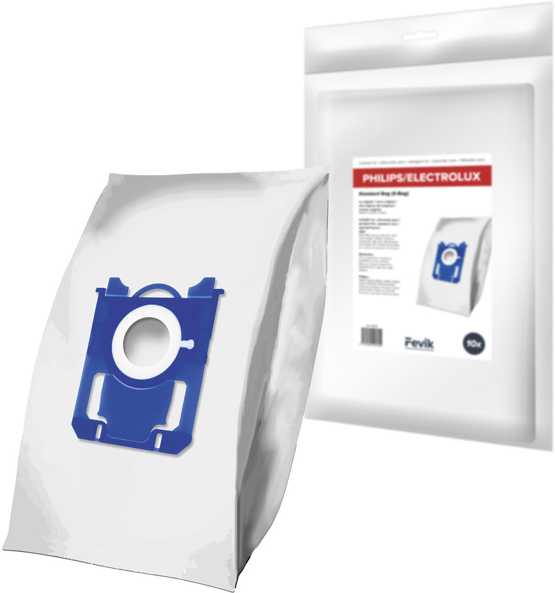 Fevik stofzak Philips S-BAG 3-D, pak van 10 stuks