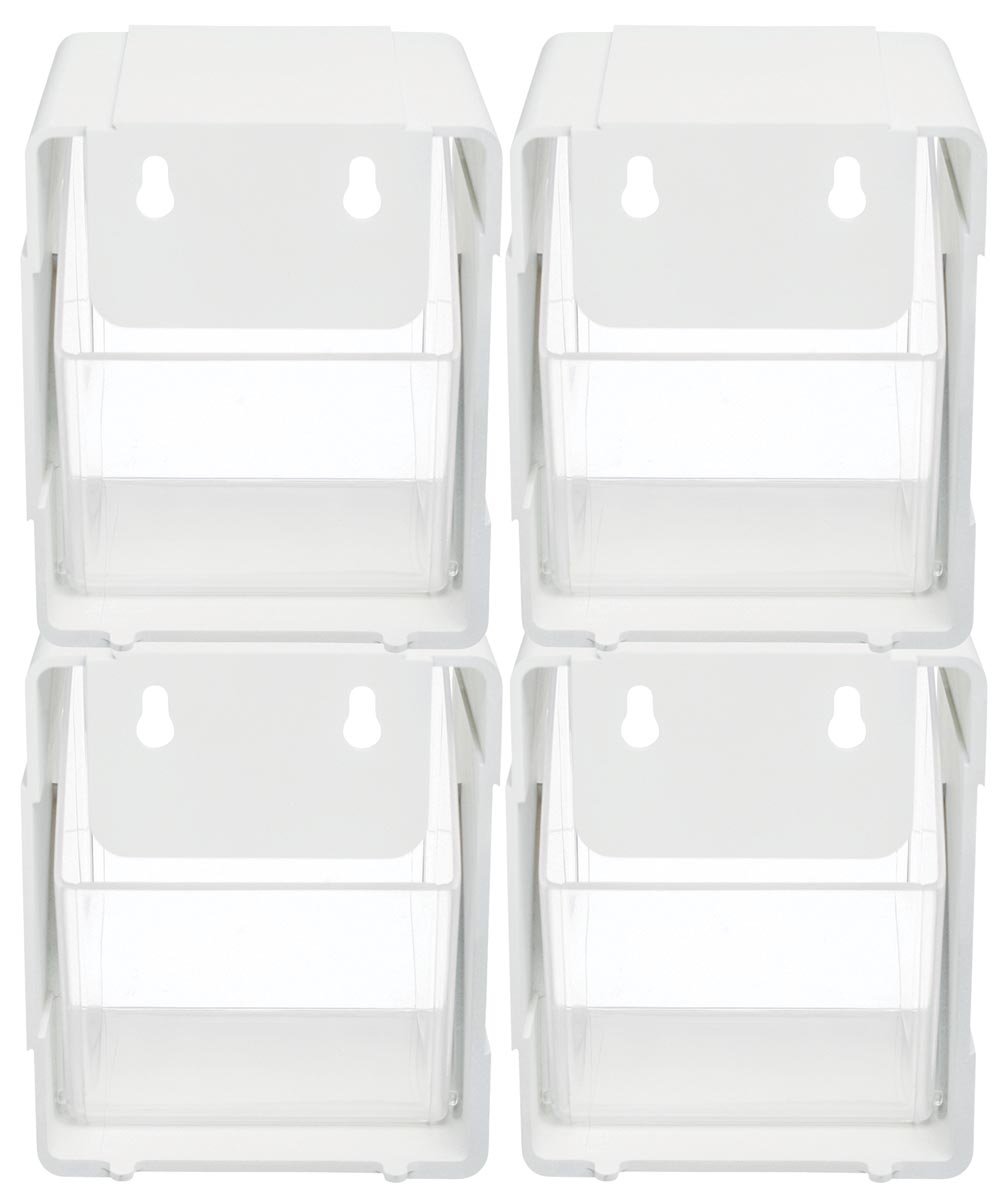 Deflecto sorteer kantelbakje wit, pak met 4 stuks afbeelding