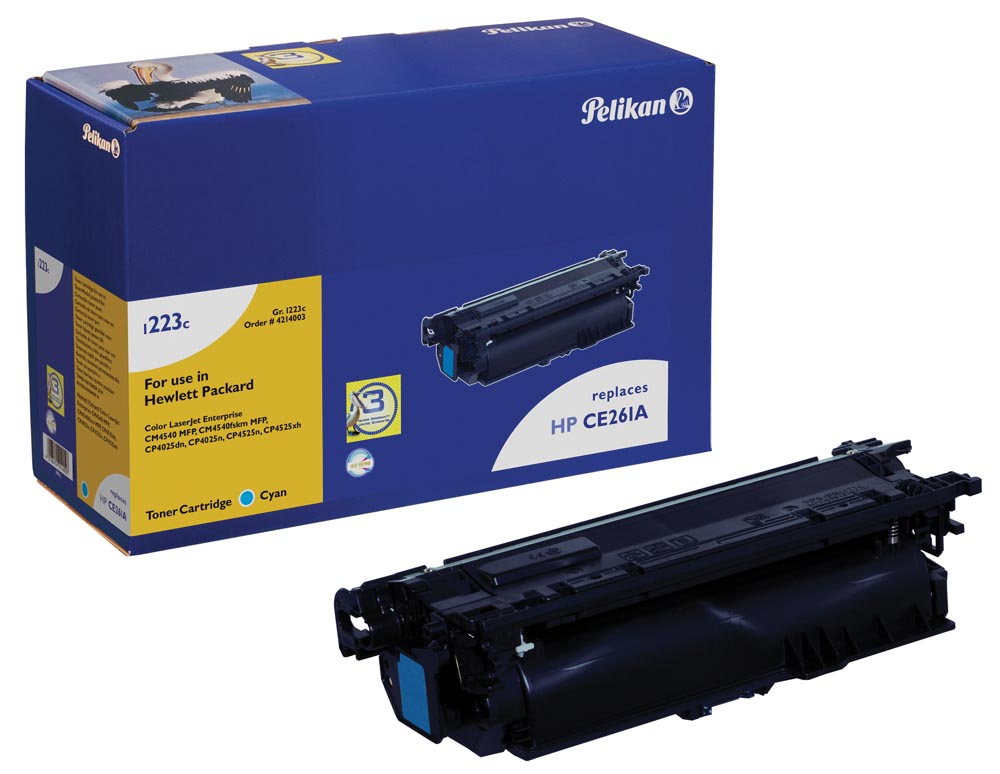Pelikan toner cyaan, 11000 pagina's voor HP 648A - OEM: CE261A Pelikan toner cyaan, 11000 pagina's voor HP 648A - OEM: CE261A
