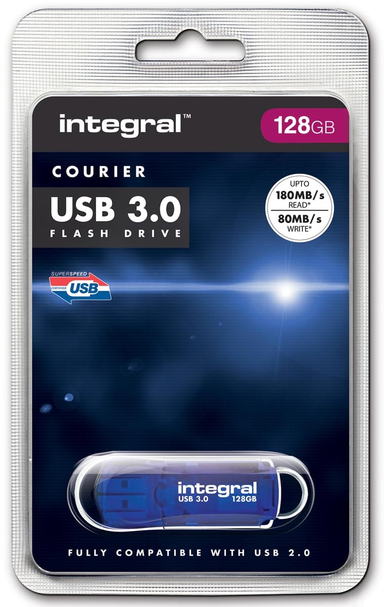 Integral Courier USB 3.0 stick, 128 GB afbeelding