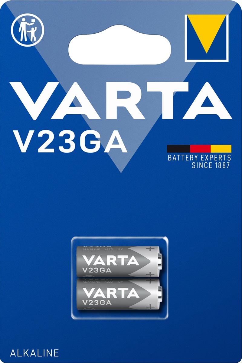 Varta batterij Alkaline Special V23GA, blister van 2 stuks Varta batterij Alkaline Special V23GA, blister van 2 stuks