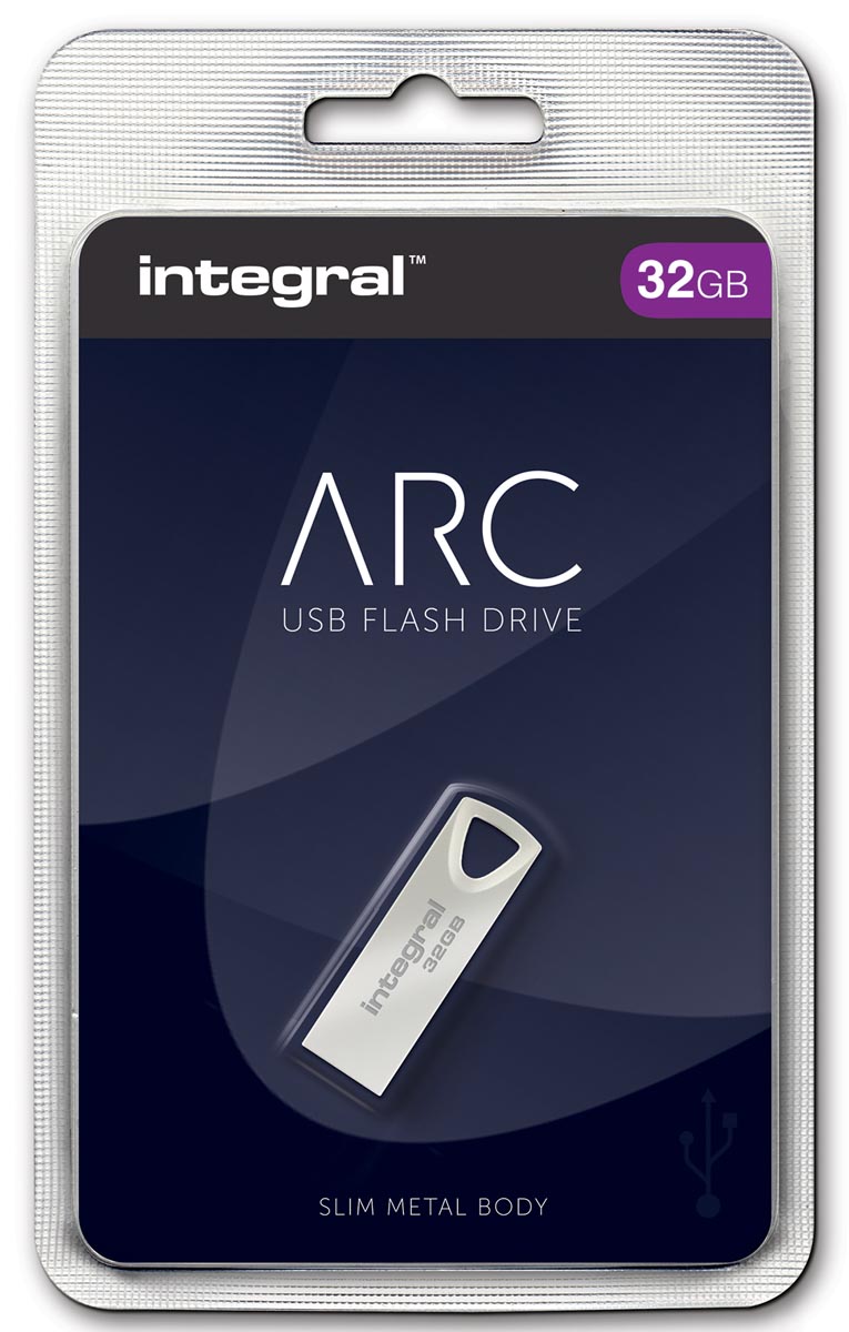 Integral ARC USB stick 2.0, 32 GB, zilver afbeelding