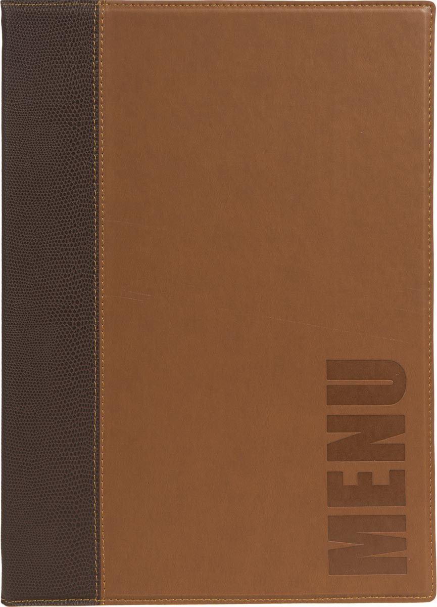 Securit Trendy menukaarthouder ft A4, lichtbruin