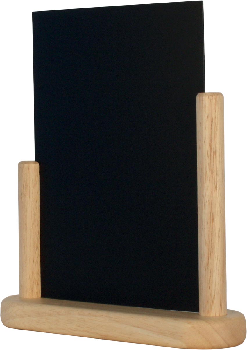 Securit tafelkrijtbord Elegant ft A5, beuk