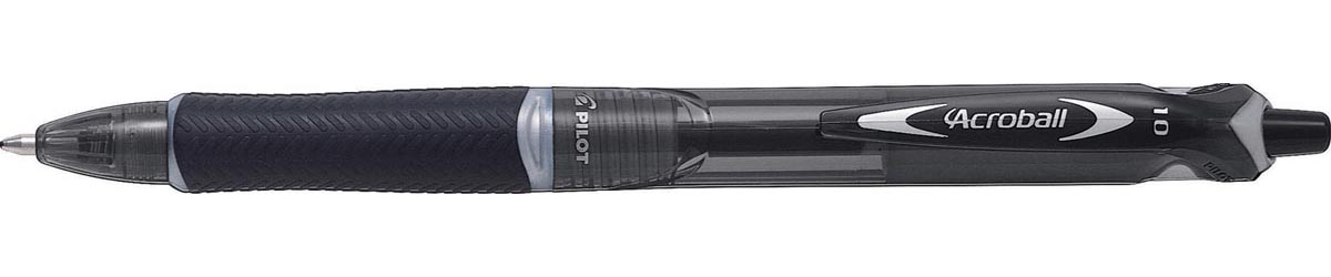Pilot Acroball Begreen balpen, medium punt, 0,3 mm, zwart