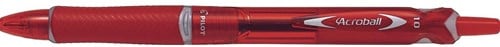 Pilot Acroball Begreen balpen,  medium punt, 0,3 mm, rood