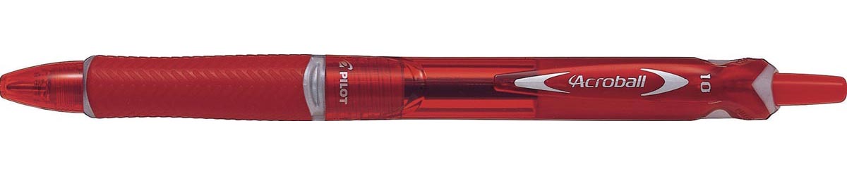 Pilot Acroball Begreen balpen, medium punt, 0,3 mm, rood