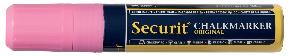 Securit krijtmarker large, roze afbeelding